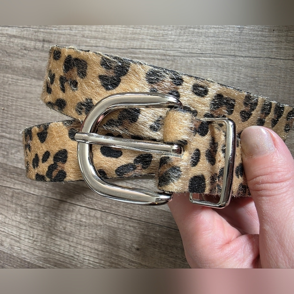 Target Faux Fur Belt Leopard M Classy Boho